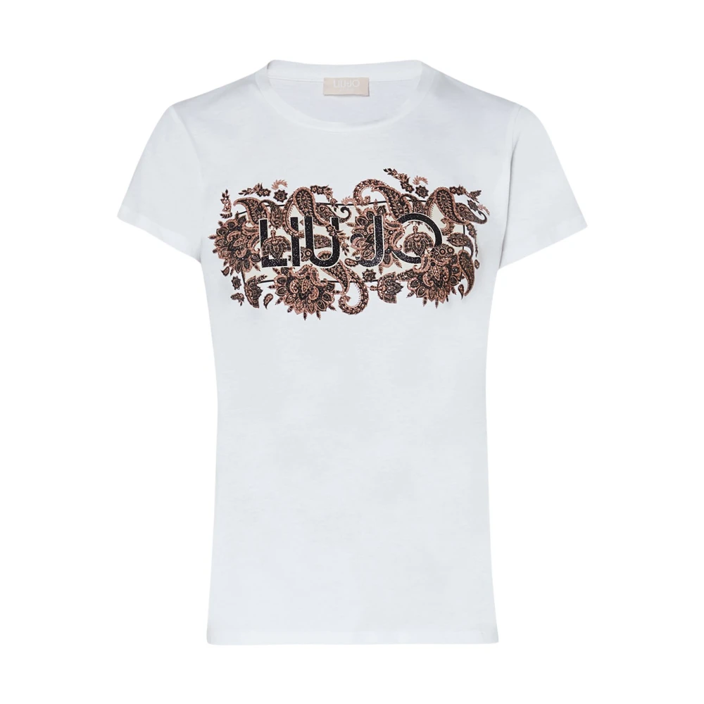 Liu Jo Kasjmier Print Eco T-shirt White Dames