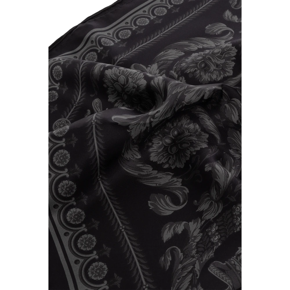 Versace Zijden sjaal Black Dames