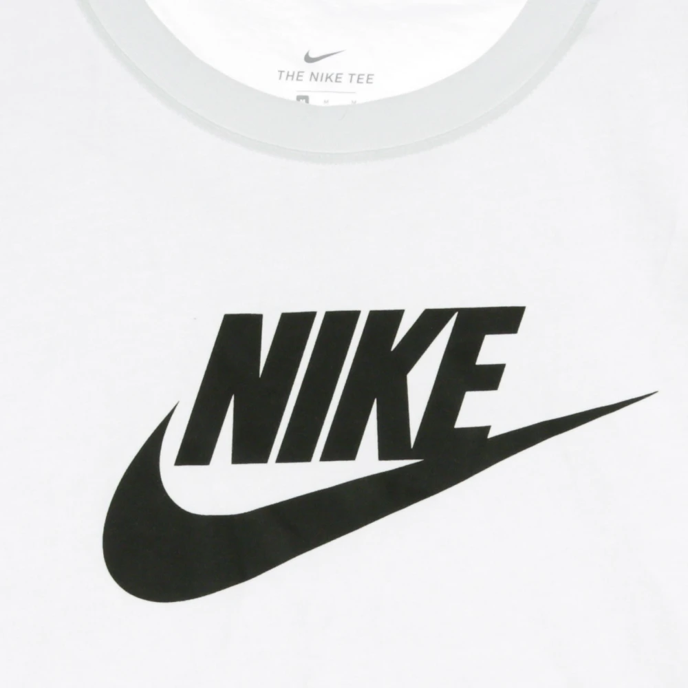 Nike Essntl Crop Icon T-Shirt White Dames
