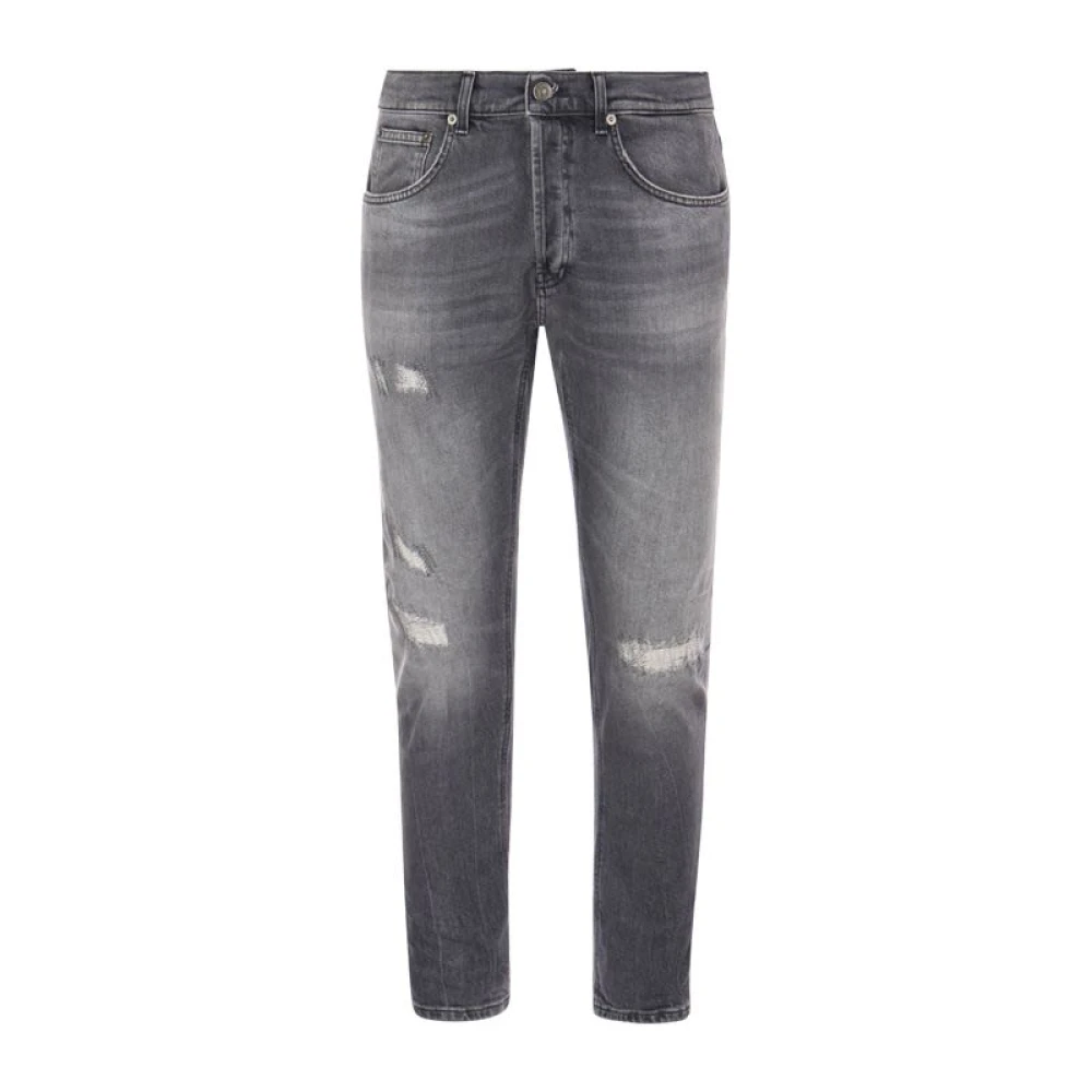 Dondup Wortel-fit jeans met gescheurd effect Gray Heren
