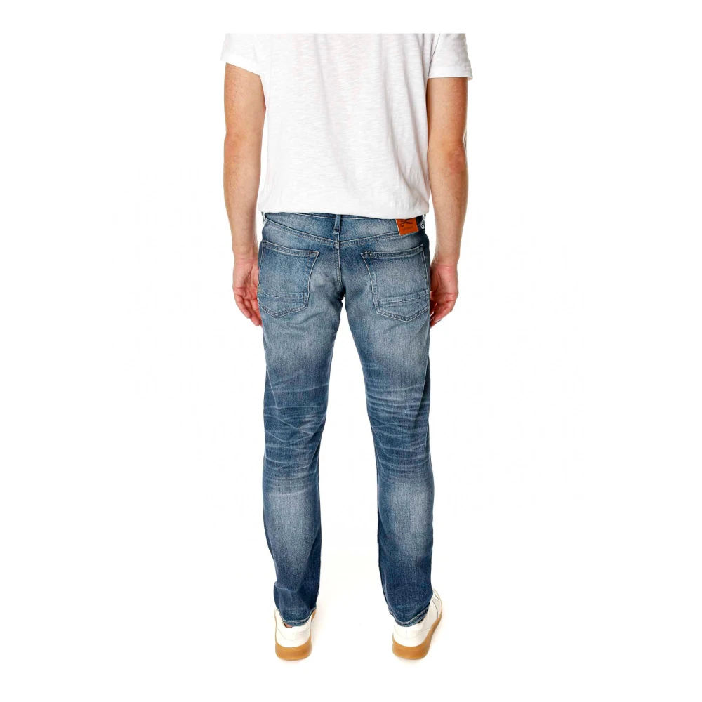 Denham Klassieke Straight Fit Jeans met lage taille Blue Heren