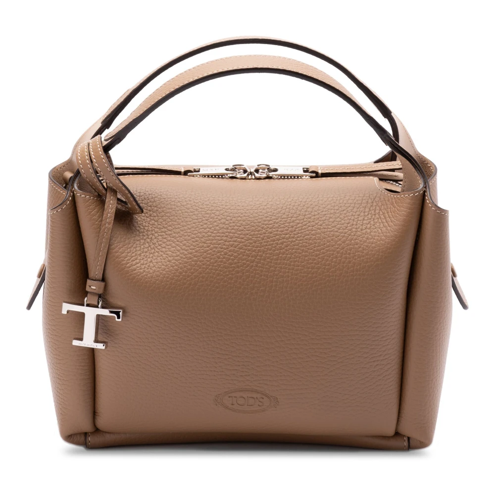 TOD'S Stijlvolle Leren Tas Brown Dames