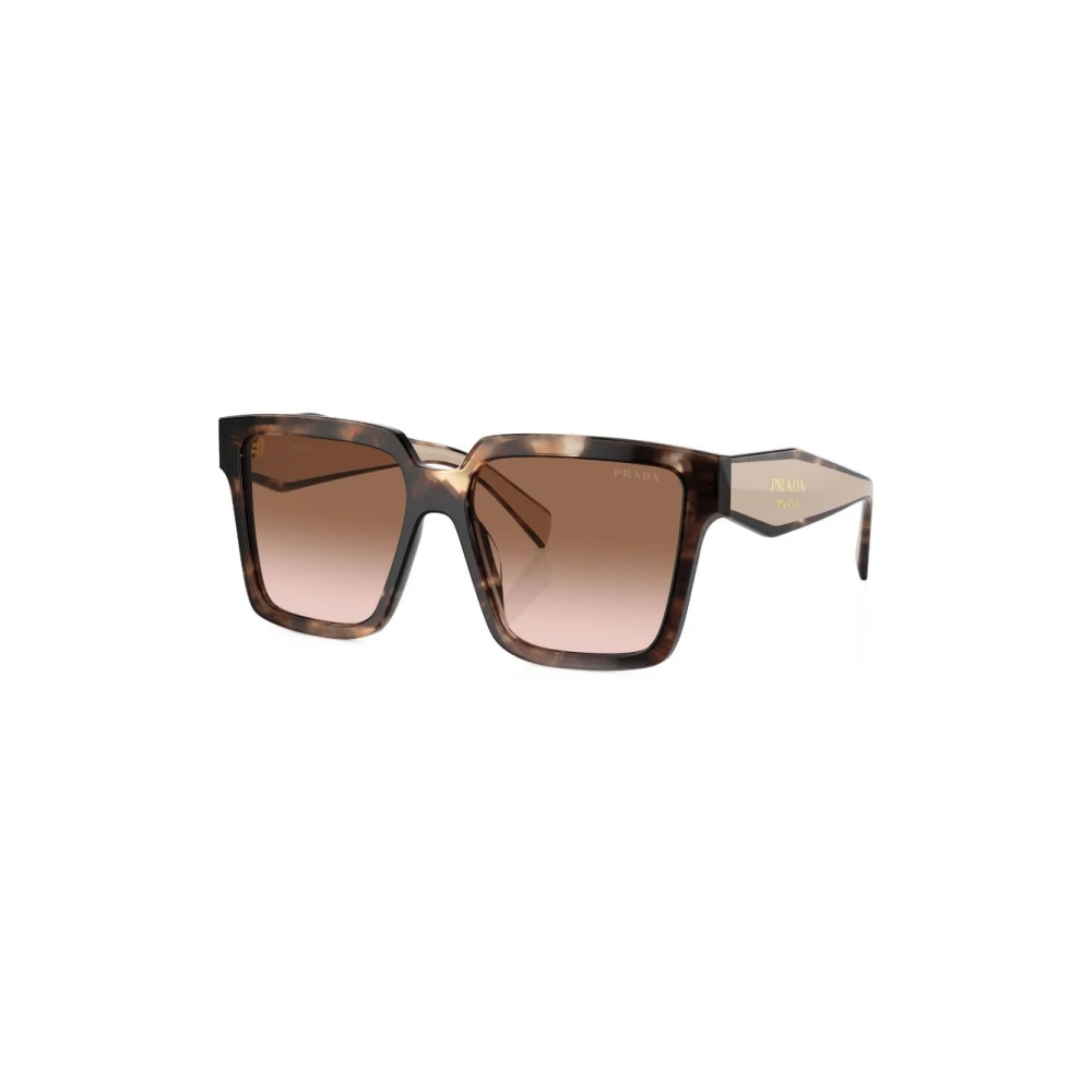 Prada Brown Pr 24Zs 07R0a6 Woman Sunglasses Acetate Turtle Squared Normal Shaded - Image 6