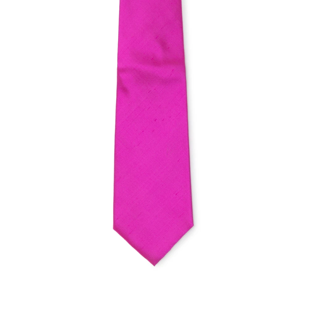 Dolce & Gabbana Fuchsia Zijden Stropdas Pink Heren
