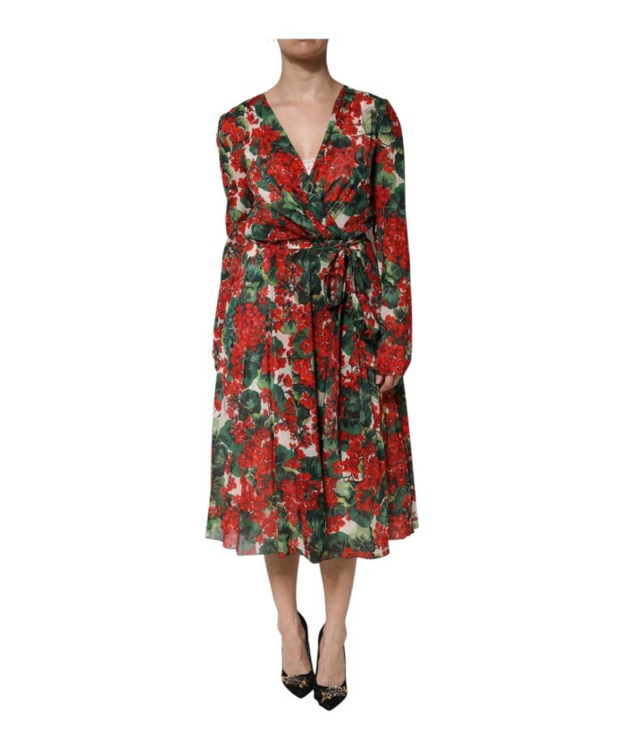robe-midi-a-line-a-imprime-floral