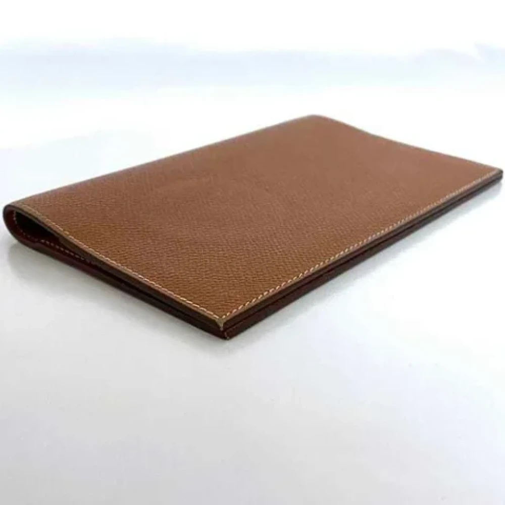 Hermès Vintage Pre-owned Leather home-office Brown Dames