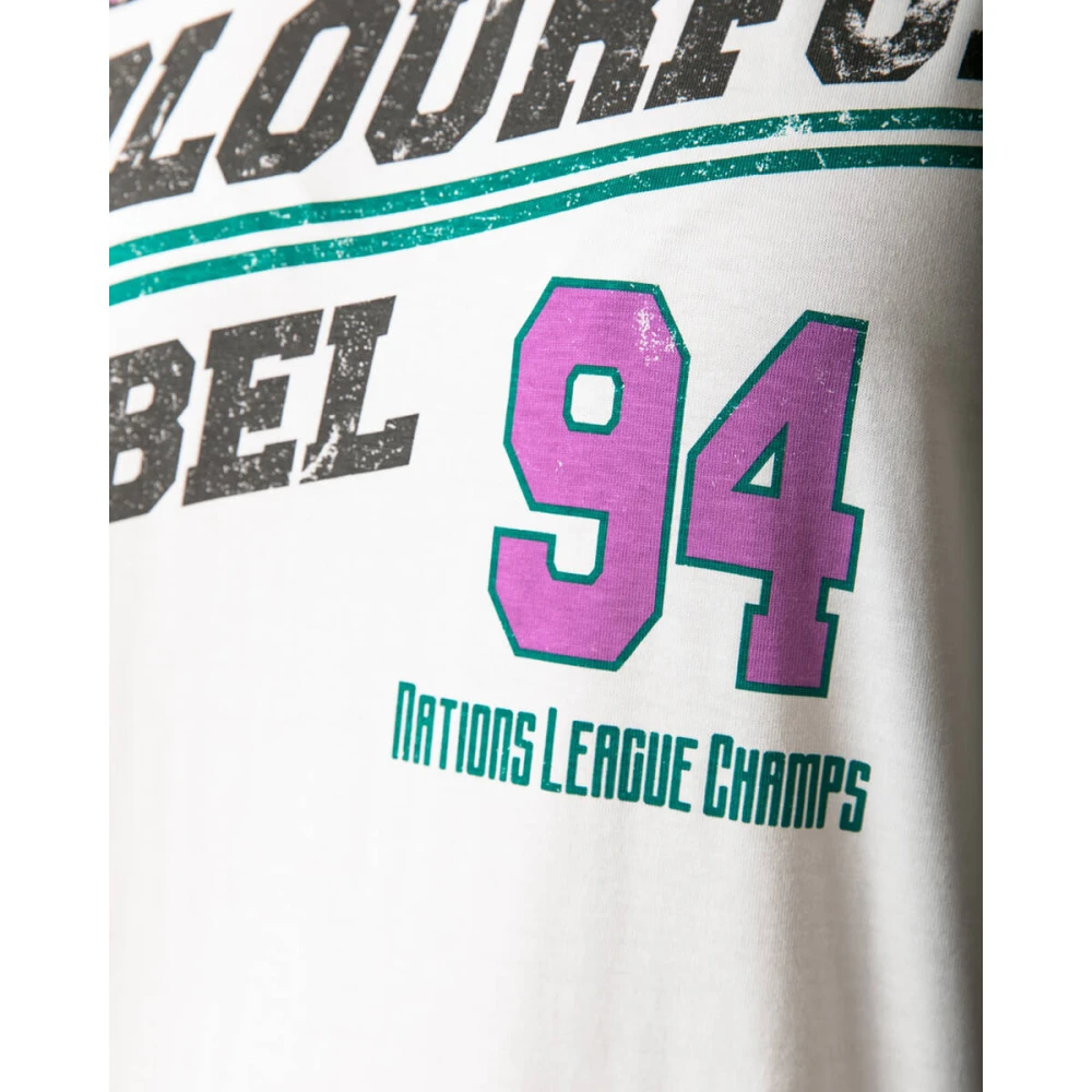 Colourful Rebel Rugby Loosefit Tee White Dames