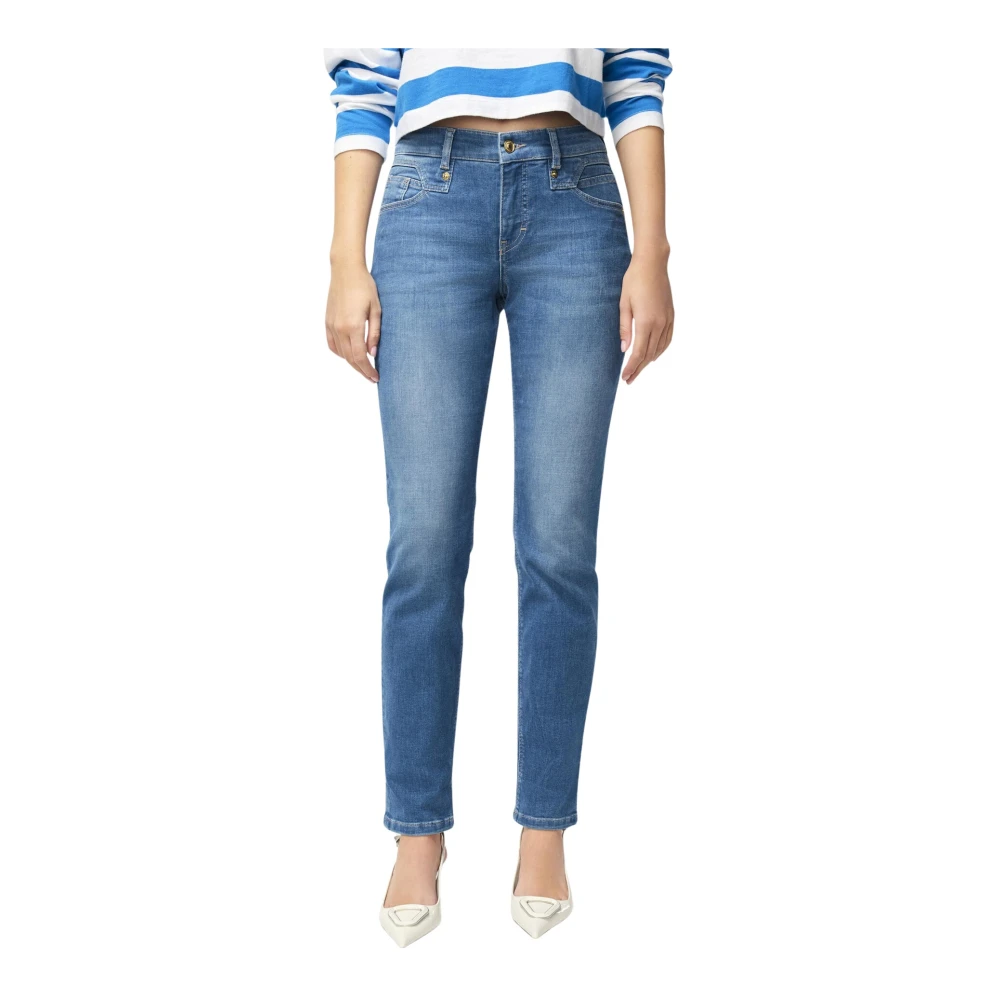MAC Slim Fit Chic Cobalt Jeans Blue Dames