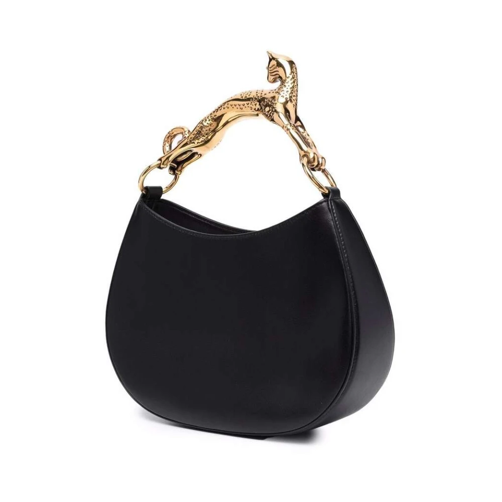 Lanvin Zwarte leren schoudertas Black Dames