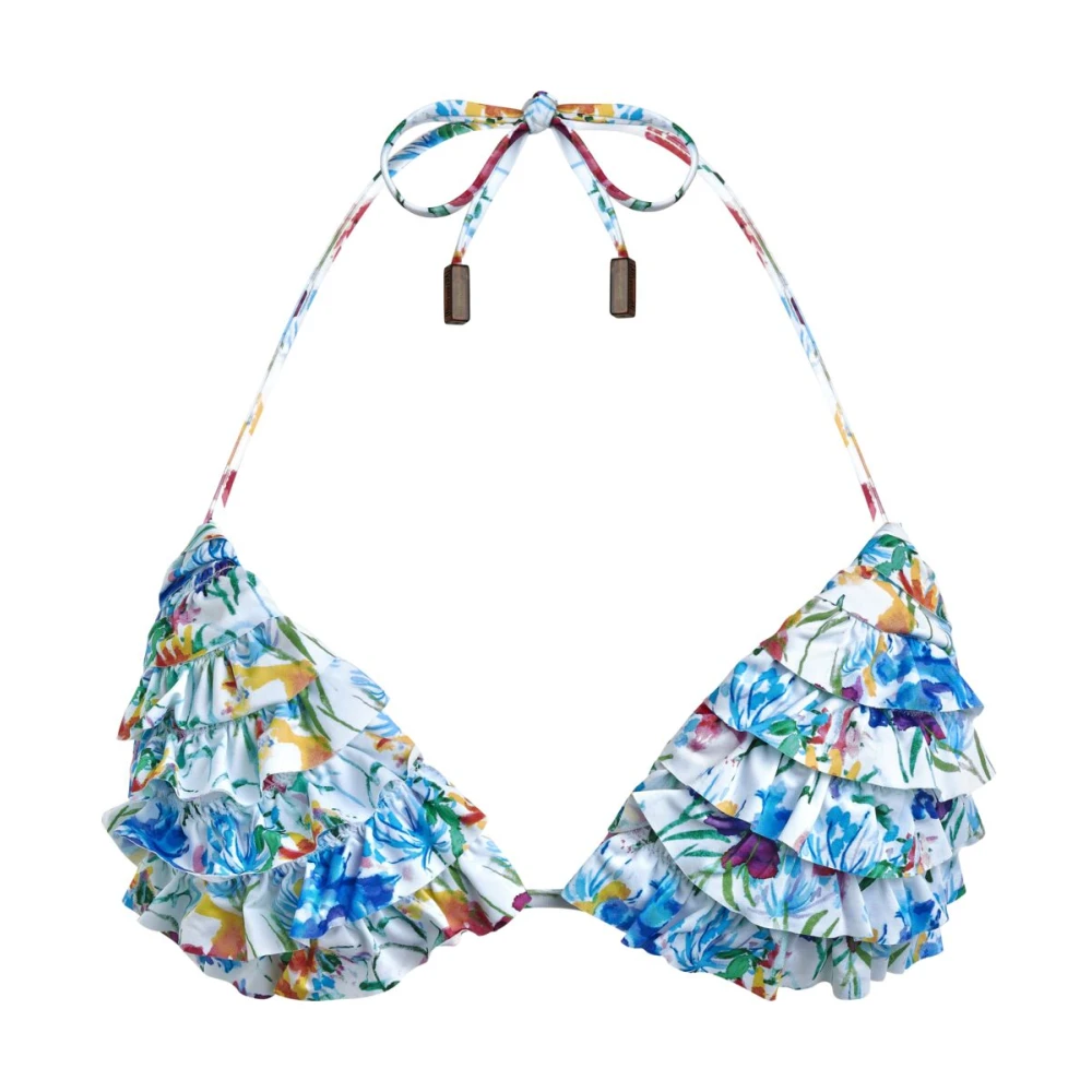 Vilebrequin Vrolijke Bloemen Ruffle Bikini Top Multicolor Dames