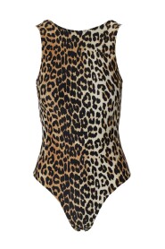 Ganni Leopard-Print badedragt