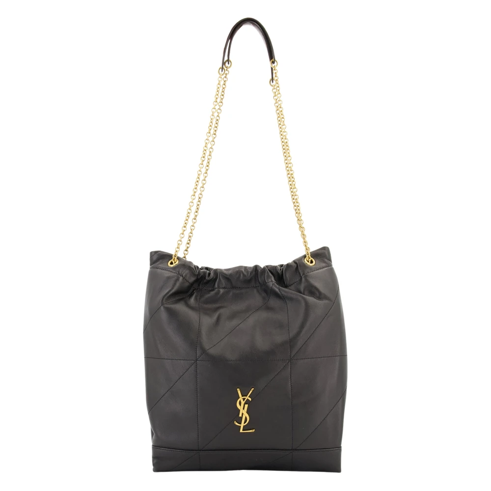 Saint Laurent Women's Black Elegant Leather Shoulder Bag