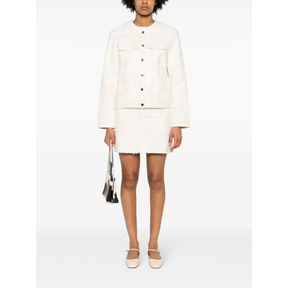 Semicouture Light Jackets White Dames