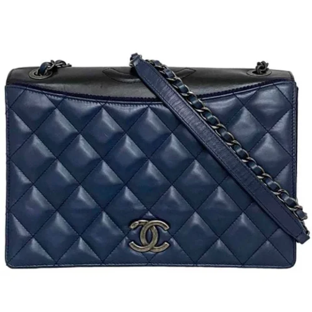 Chanel Vintage Pre-owned Fabric chanel-bags Blue Dames