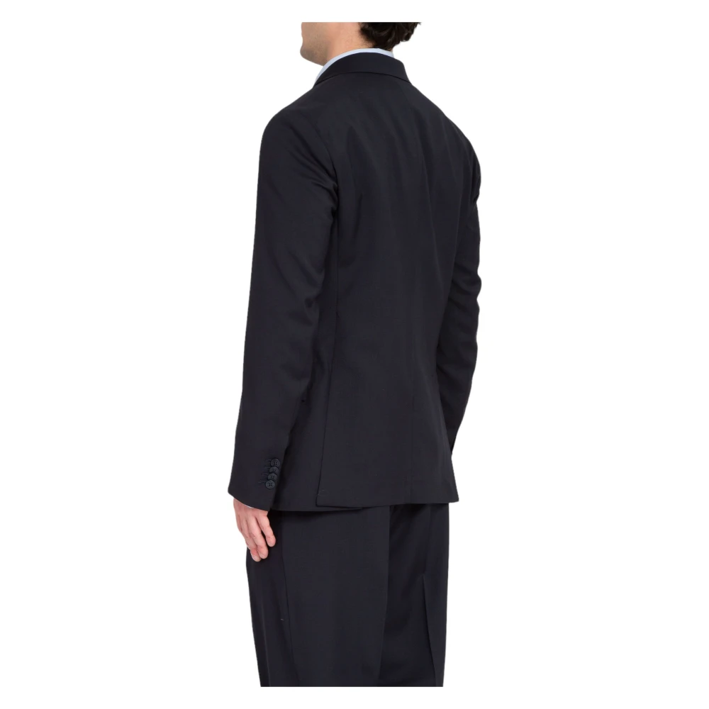 Costumein 1-knoops wollen blazer in 6999 Blue Heren