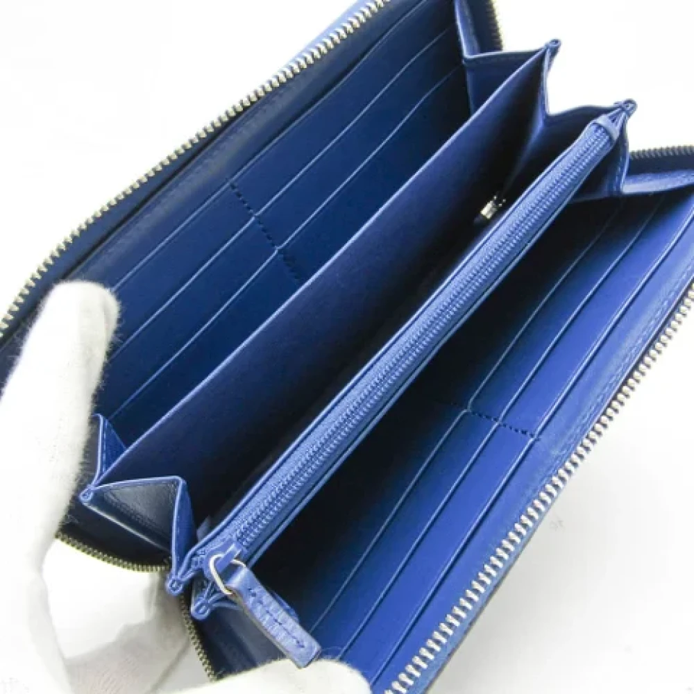 Gucci Vintage Pre-owned Leather wallets Blue Dames