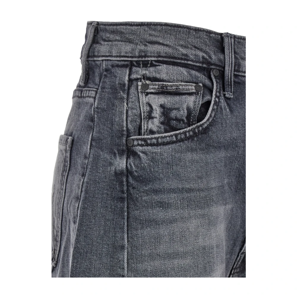 Mother Grijze Half Pipe Flood Jeans Gray Dames