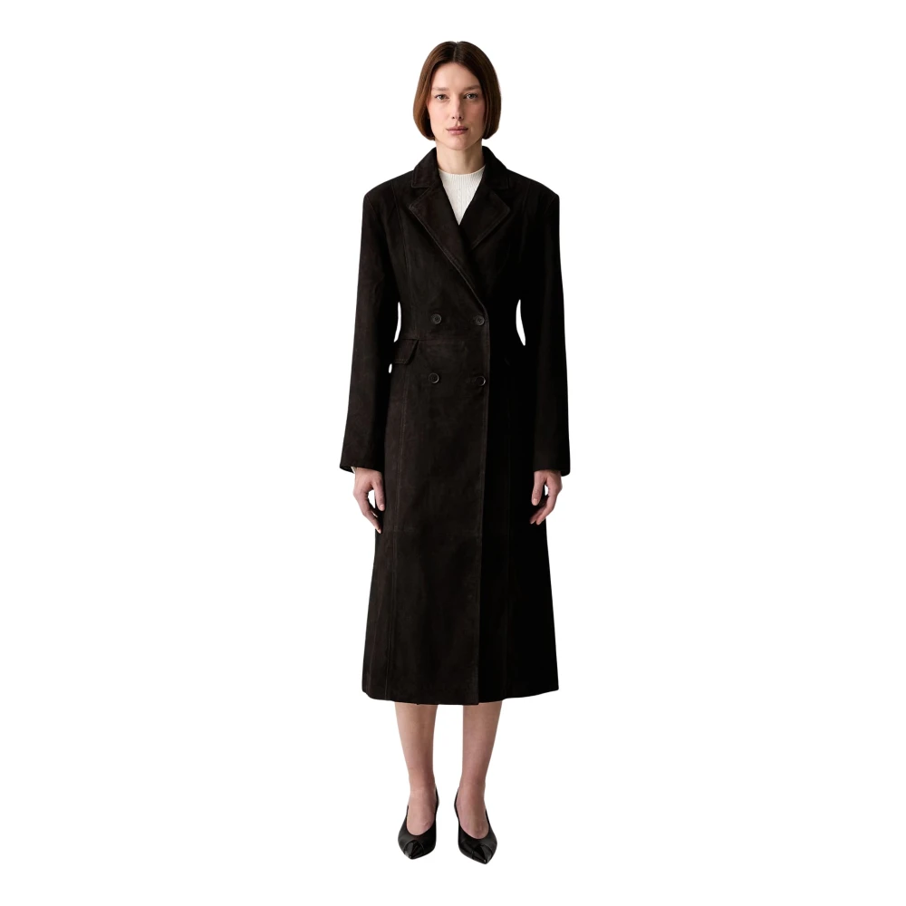 Rotate Birger Christensen Donna Marrone Cappotti, M, New, - Immagine 2