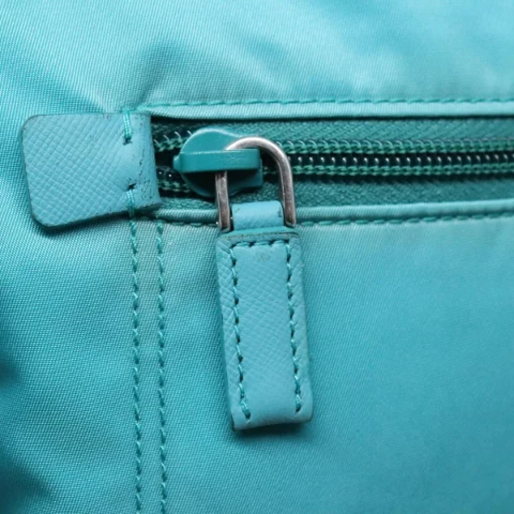 Prada Vintage Pre-owned Nylon prada-bags Blue Dames