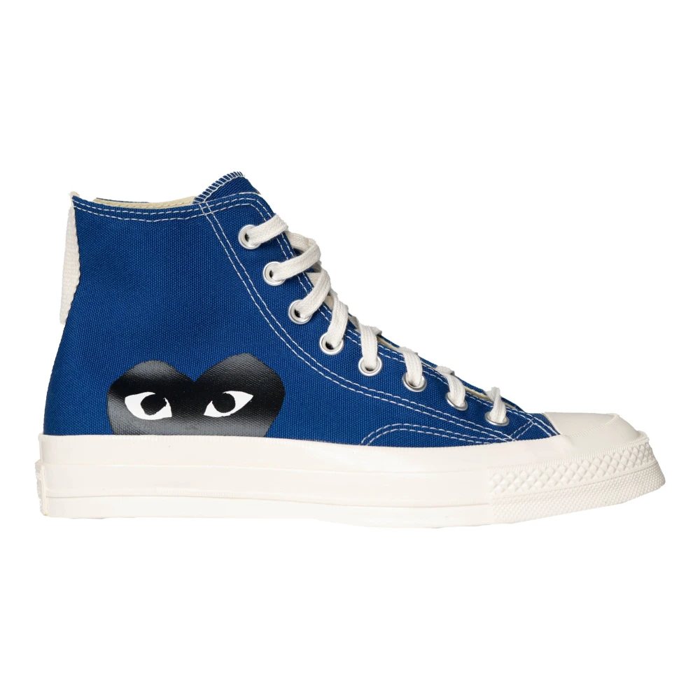 Comme des Garçons Stor Hjärta Hi Top Chuck Taylor 70 Blue, Herr