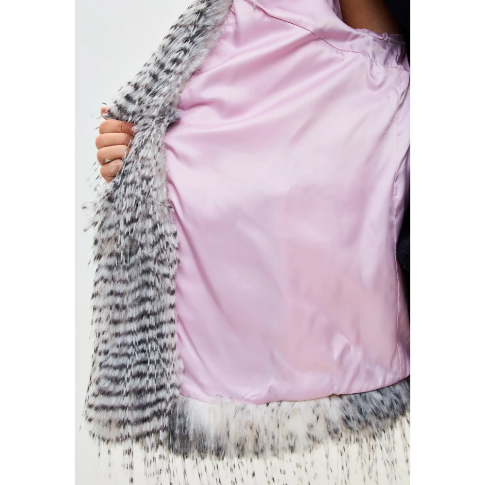 Cesare Gaspari Faux Fur & Shearling Jackets Gray Dames