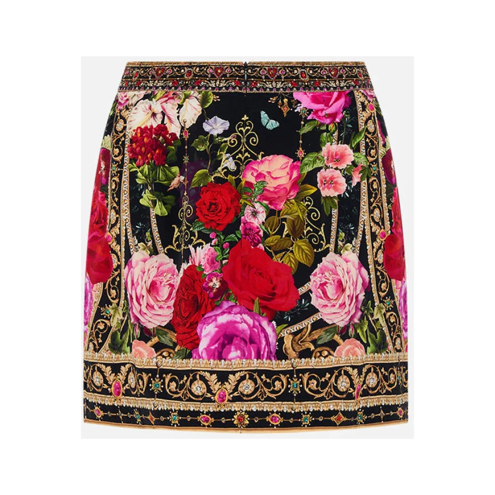 Camilla Romantische Zijden Mini Rok Reservation For Love Multicolor Dames