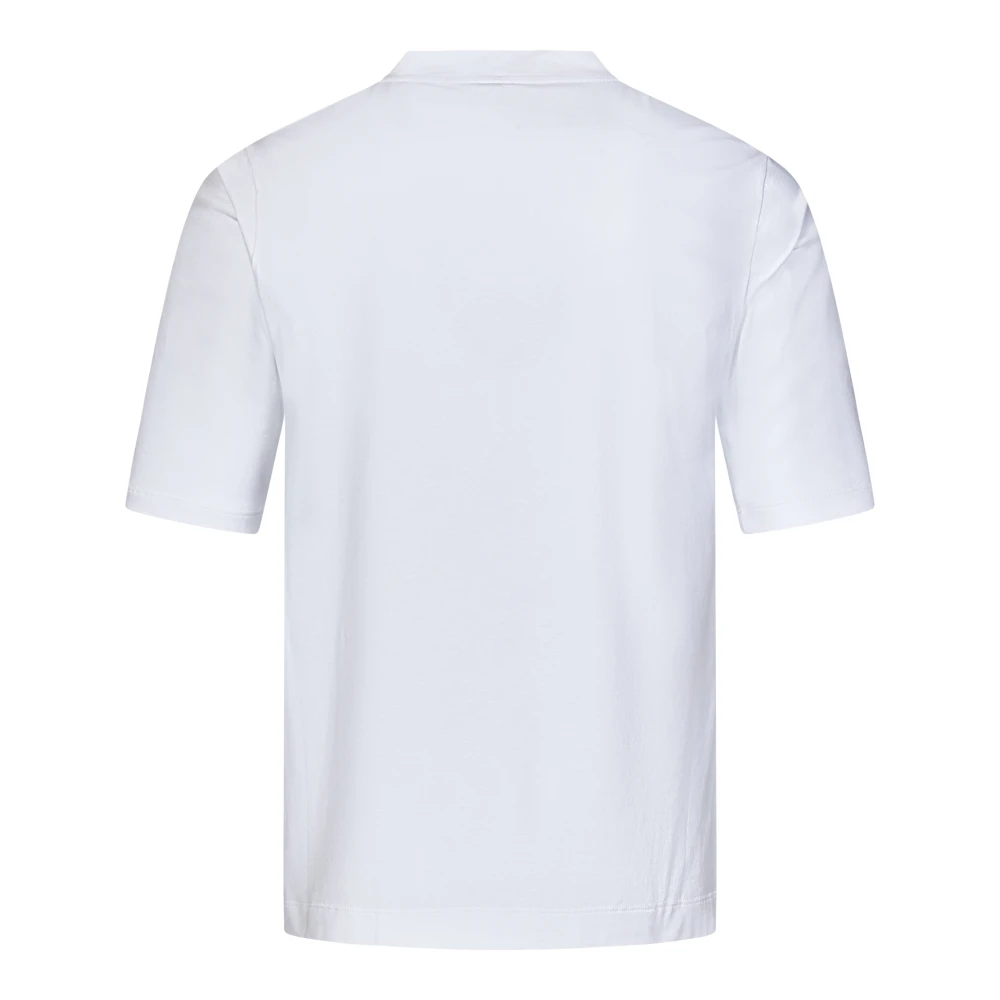 Malo Witte T-shirt & Polo Stijlvolle Sweater White Heren