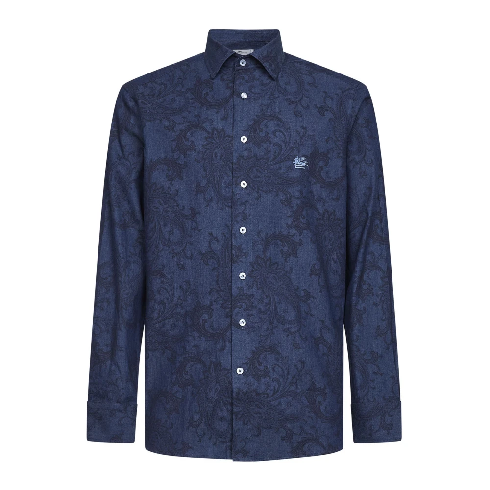 Etro , Casual Shirts, Male, Blue, L, Shirts