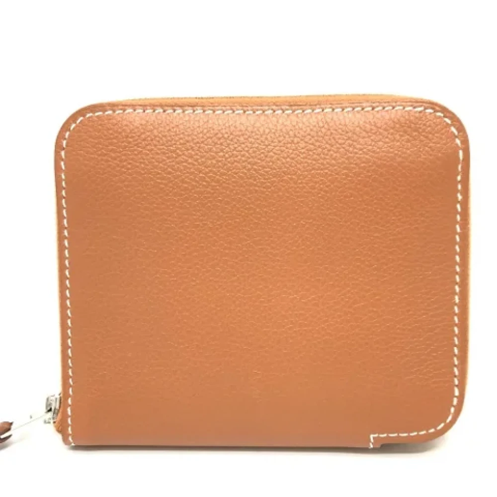 Hermès Vintage Pre-owned Fabric wallets Yellow Dames
