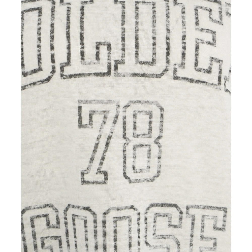 Golden Goose Witte Boxy Fit T-shirt White Dames