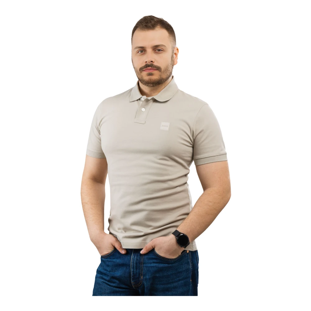 Hugo Boss Heren Polo Shirt in Beige Heren