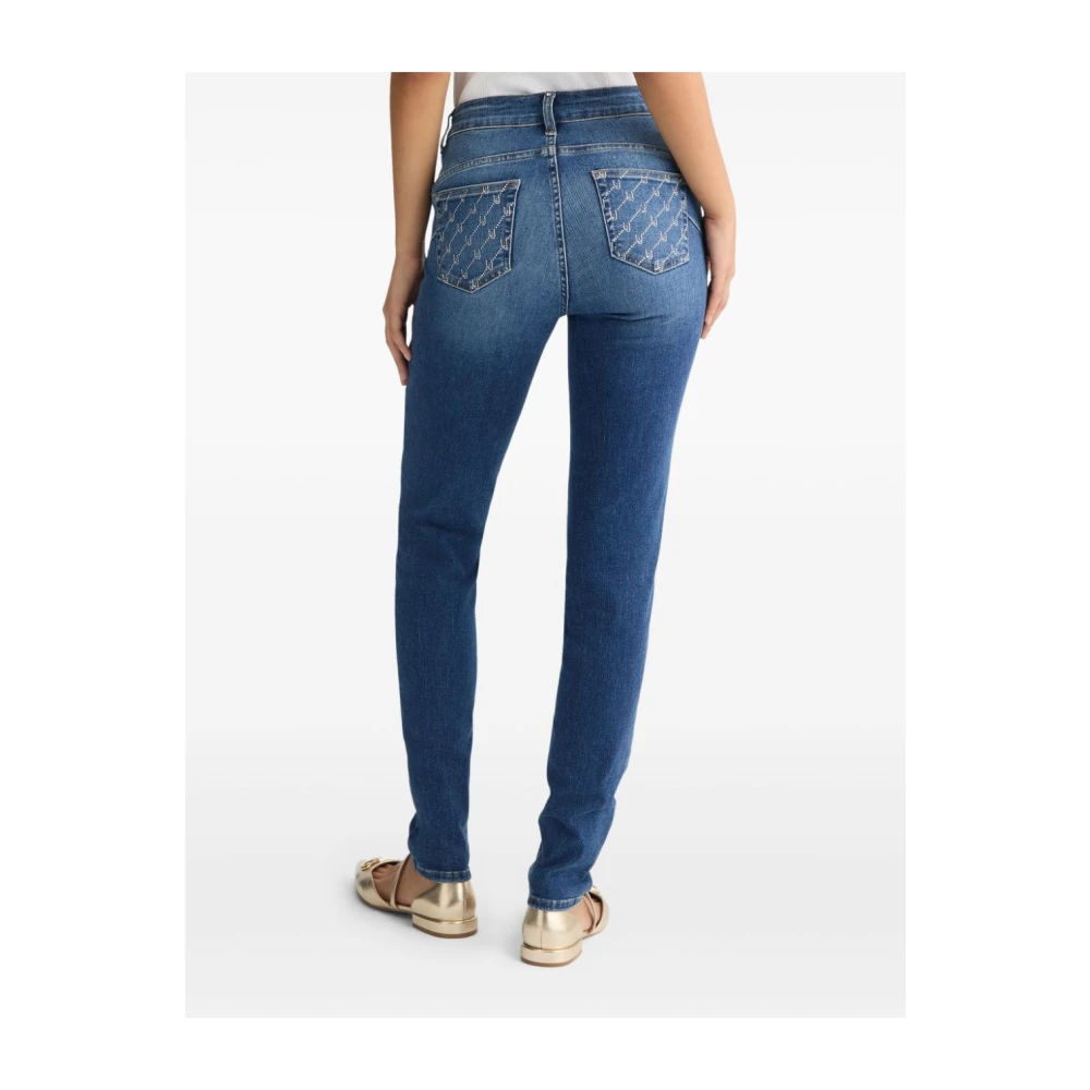 Liu Jo Blauwe Denim Jeans met Verborgen Rits Blue Dames