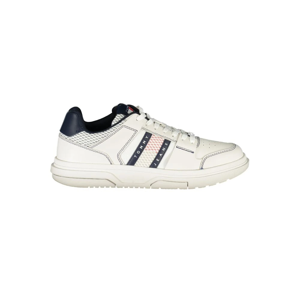 Tommy Hilfiger Leather Sneaker - Male - Sneakers - White - 10 Uk - Shoes