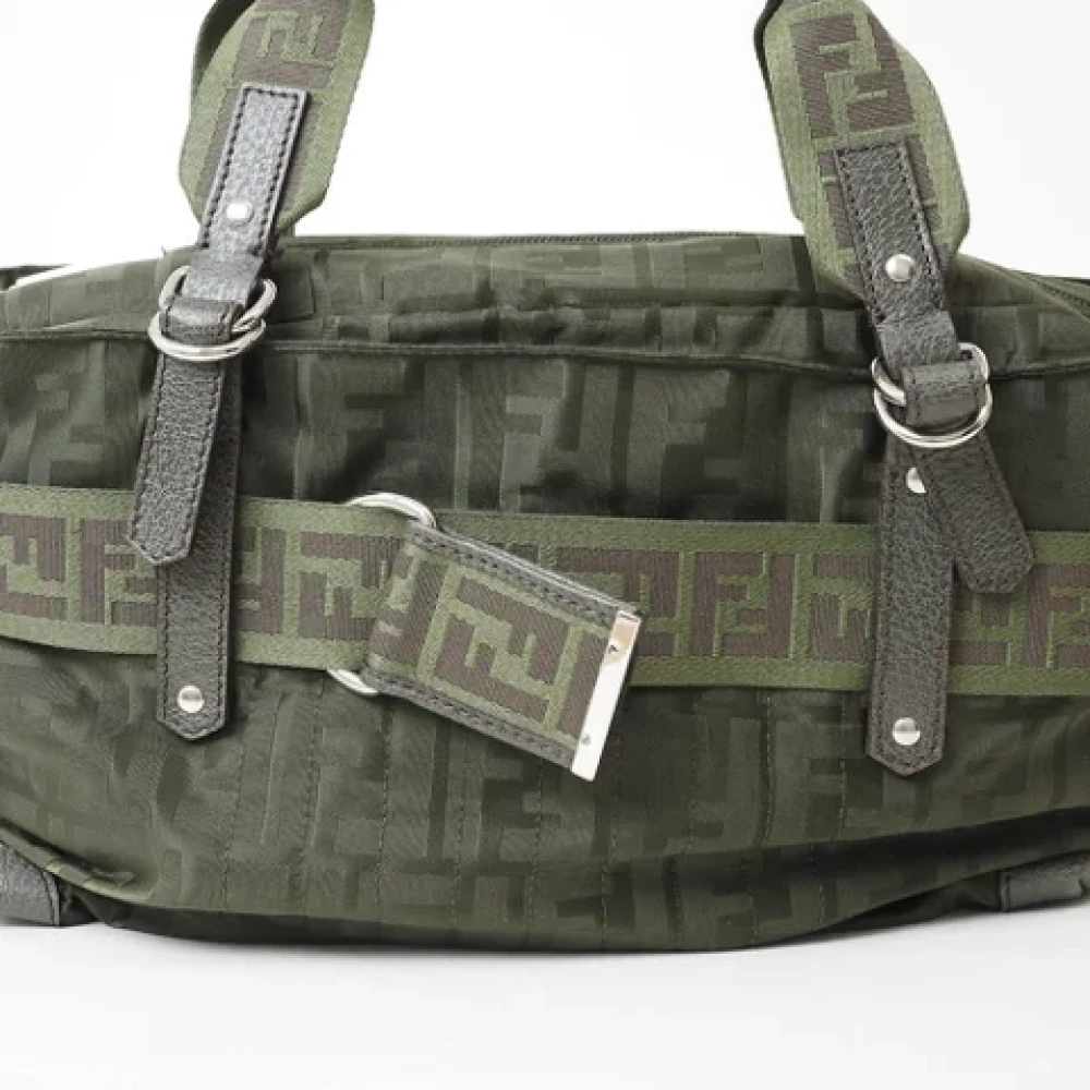 Fendi Vintage Pre-owned Canvas fendi-bags Green Dames