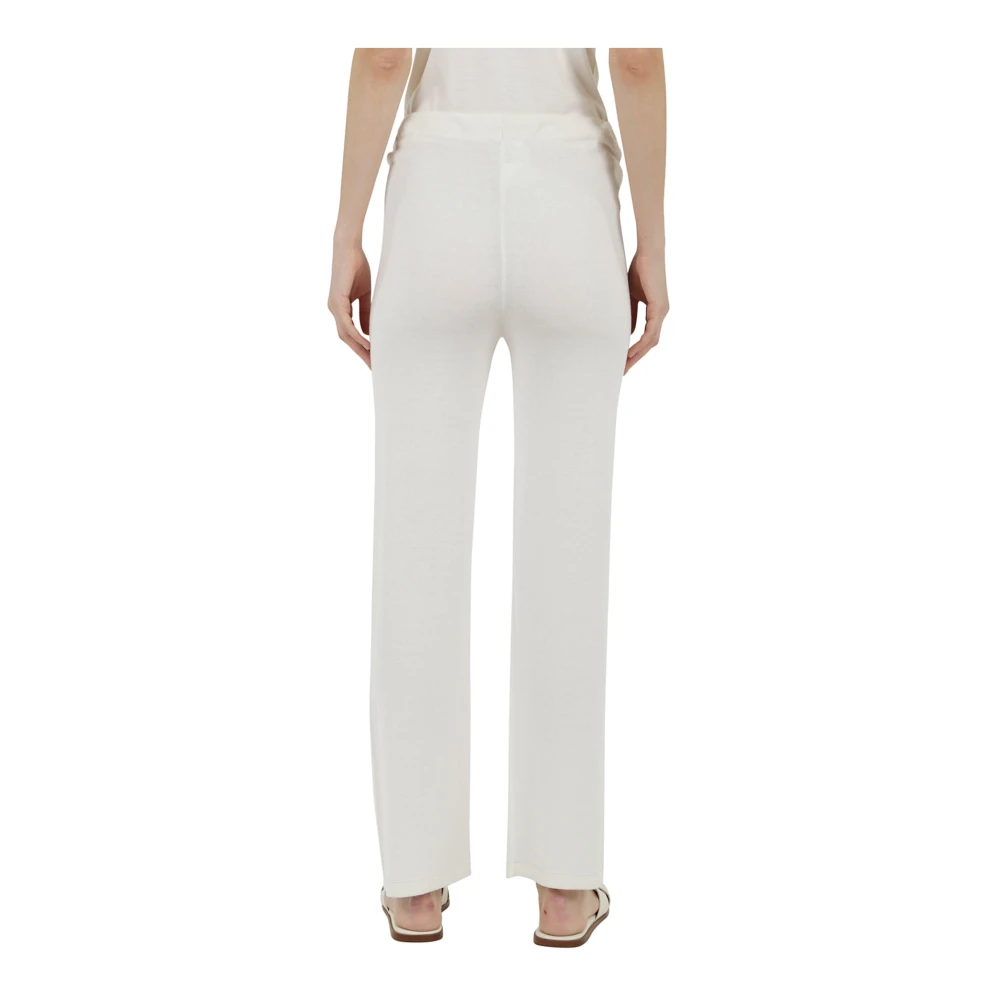 Eleventy Straight Trousers White Dames