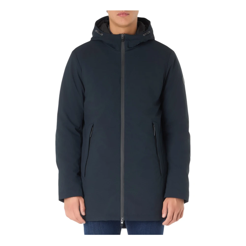 People of Shibuya Parka Met Capuchon Blue Heren