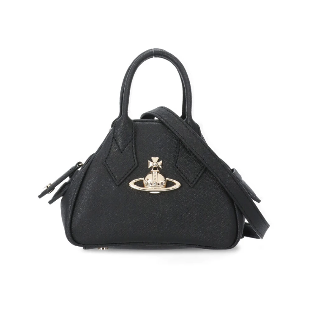 Vivienne Westwood Zwarte Synthetisch Leren Handtas met Orb Logo Black Dames