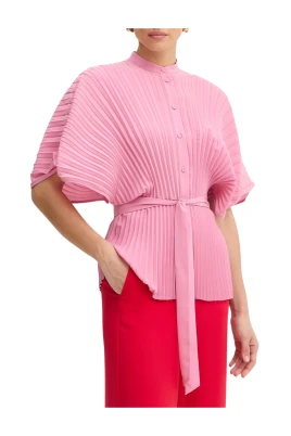 Pleated Belted Shirt