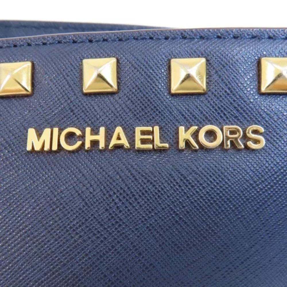 Michael Kors Pre-owned Leather totes Blue Dames