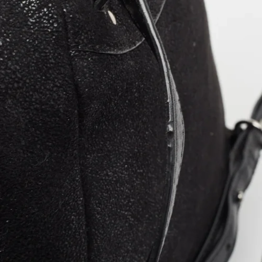 Stella McCartney Pre-owned Faux Fur backpacks Black Dames