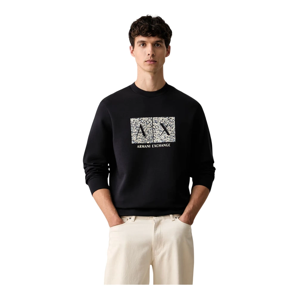 Armani Exchange Felpa Regular Fit In Jersey Di Cotone Stretch - Immagine 2