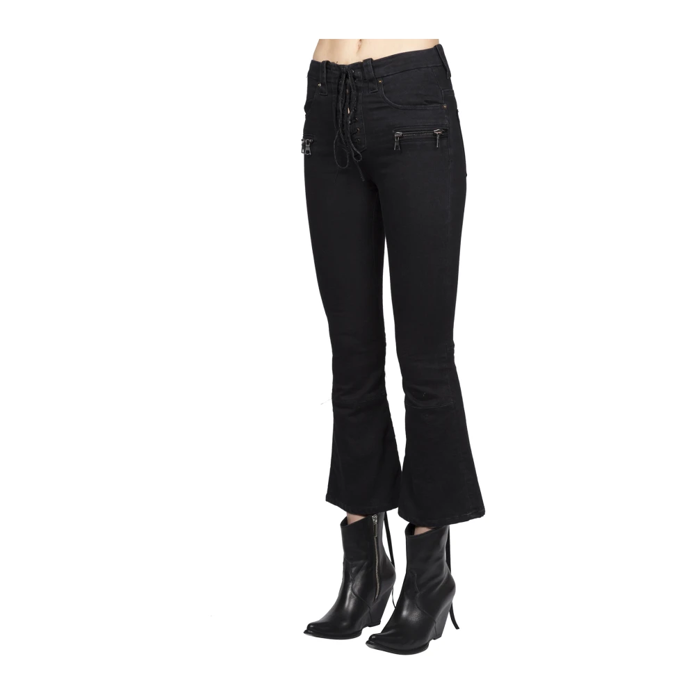 Unravel Project Boot-gesneden jeans Black Dames