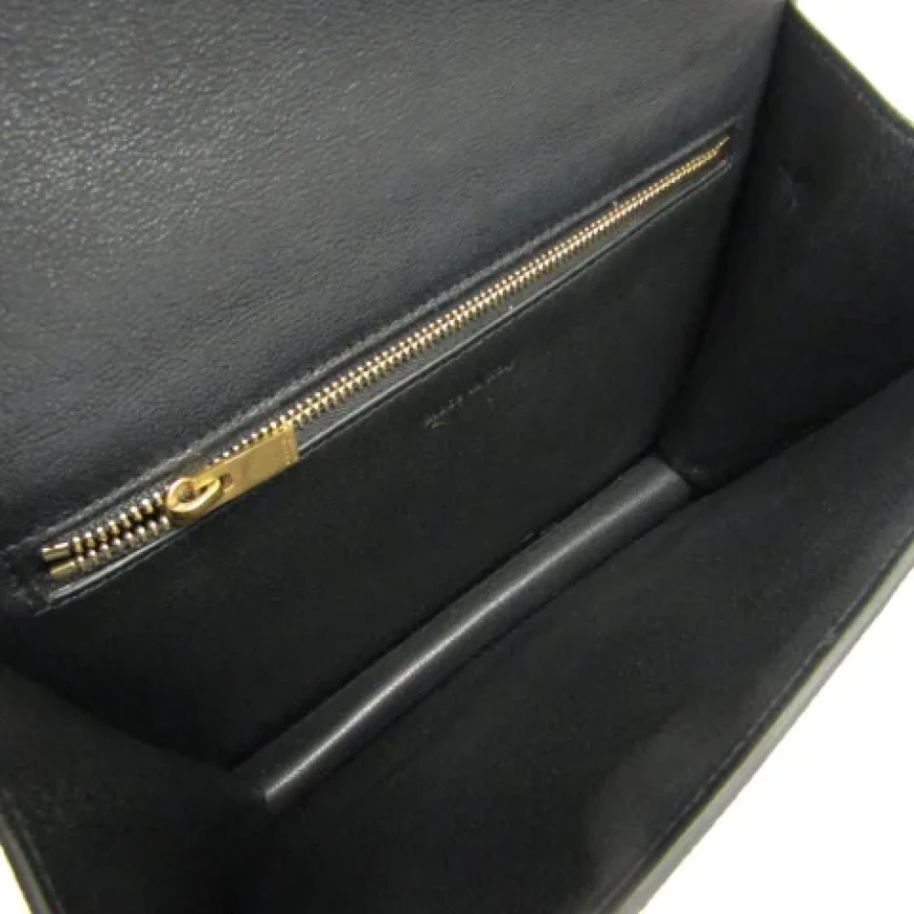 Celine Vintage Pre-owned Leather shoulder-bags Black Dames
