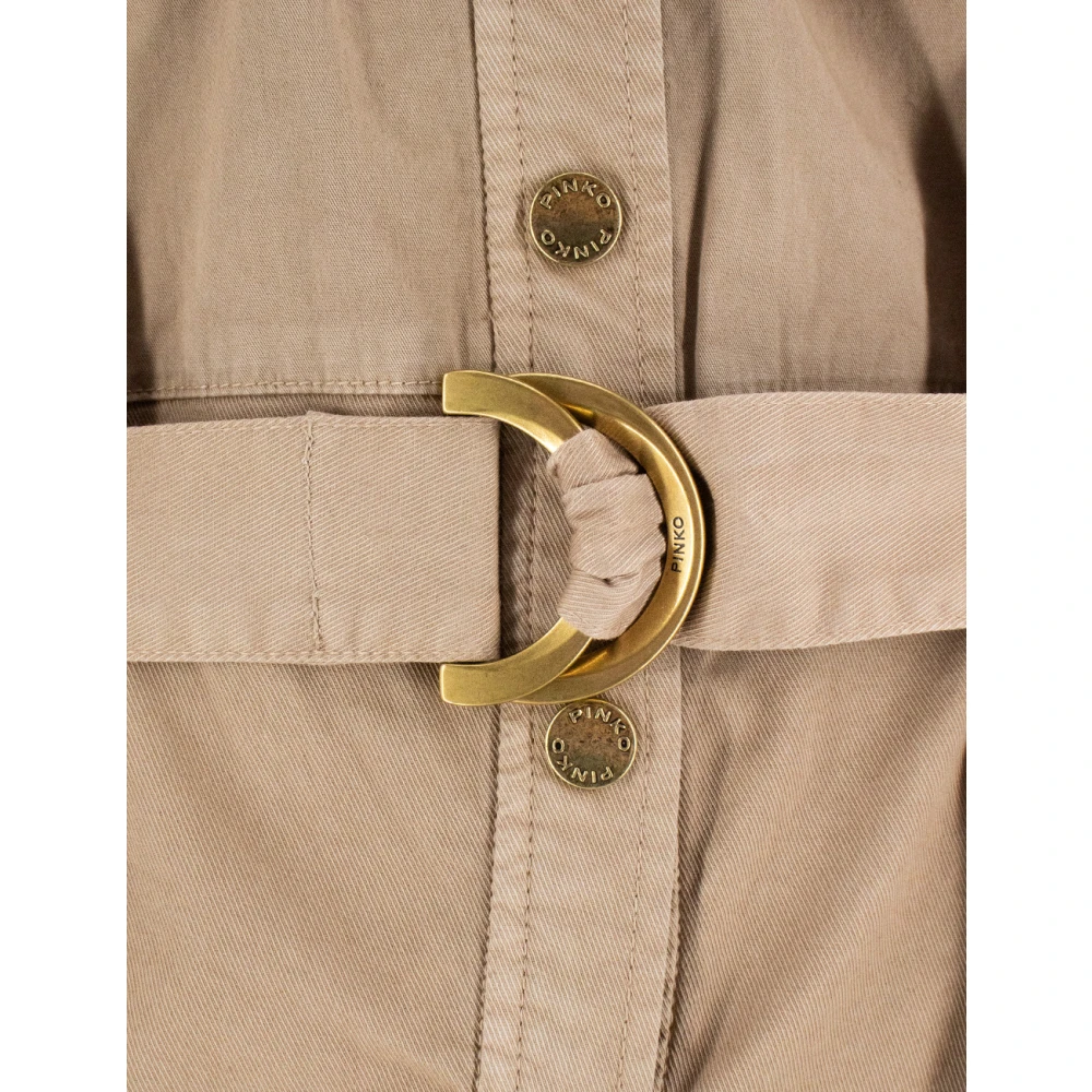 pinko Dresses Beige Dames