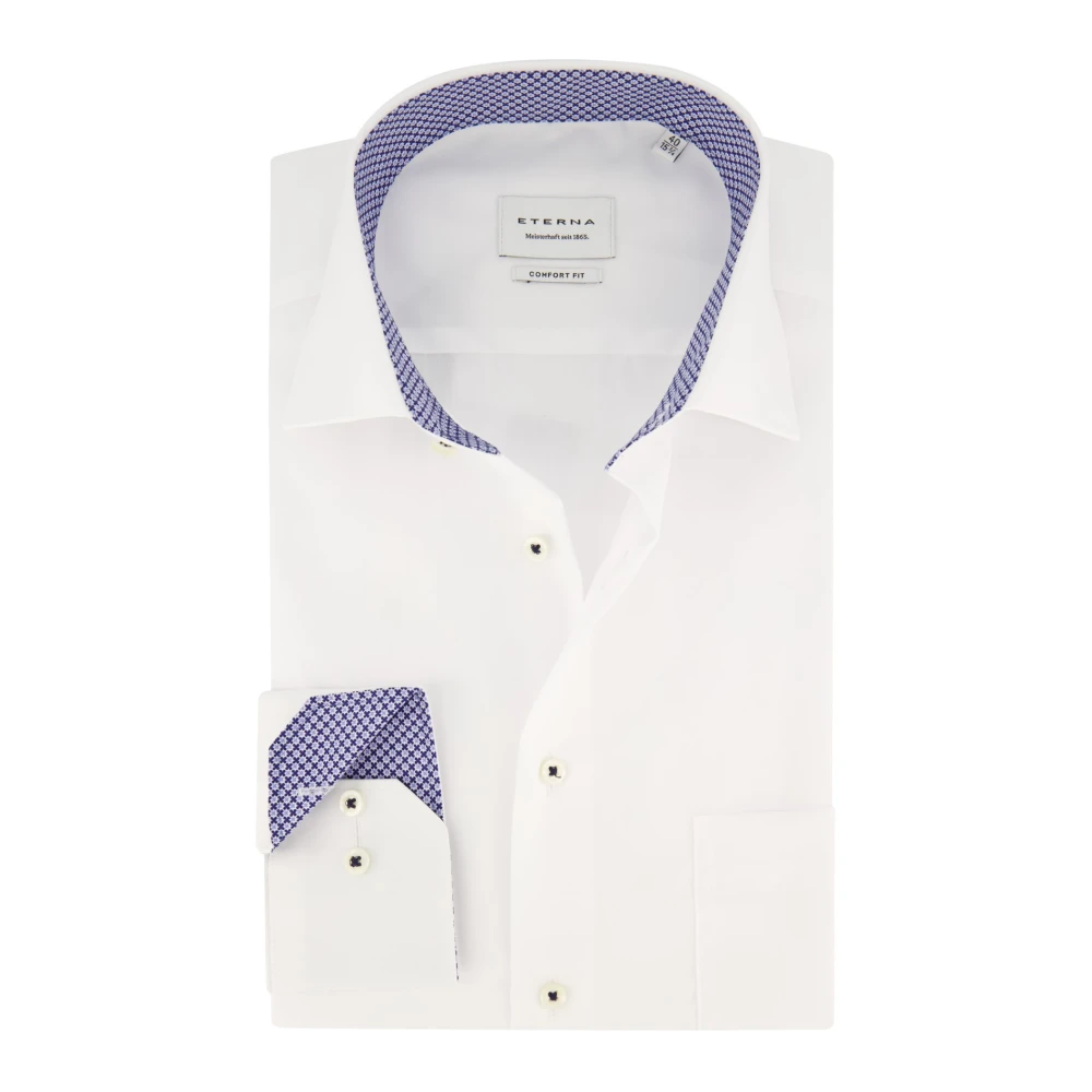 Eterna Witte Business Overhemdjurk White Heren