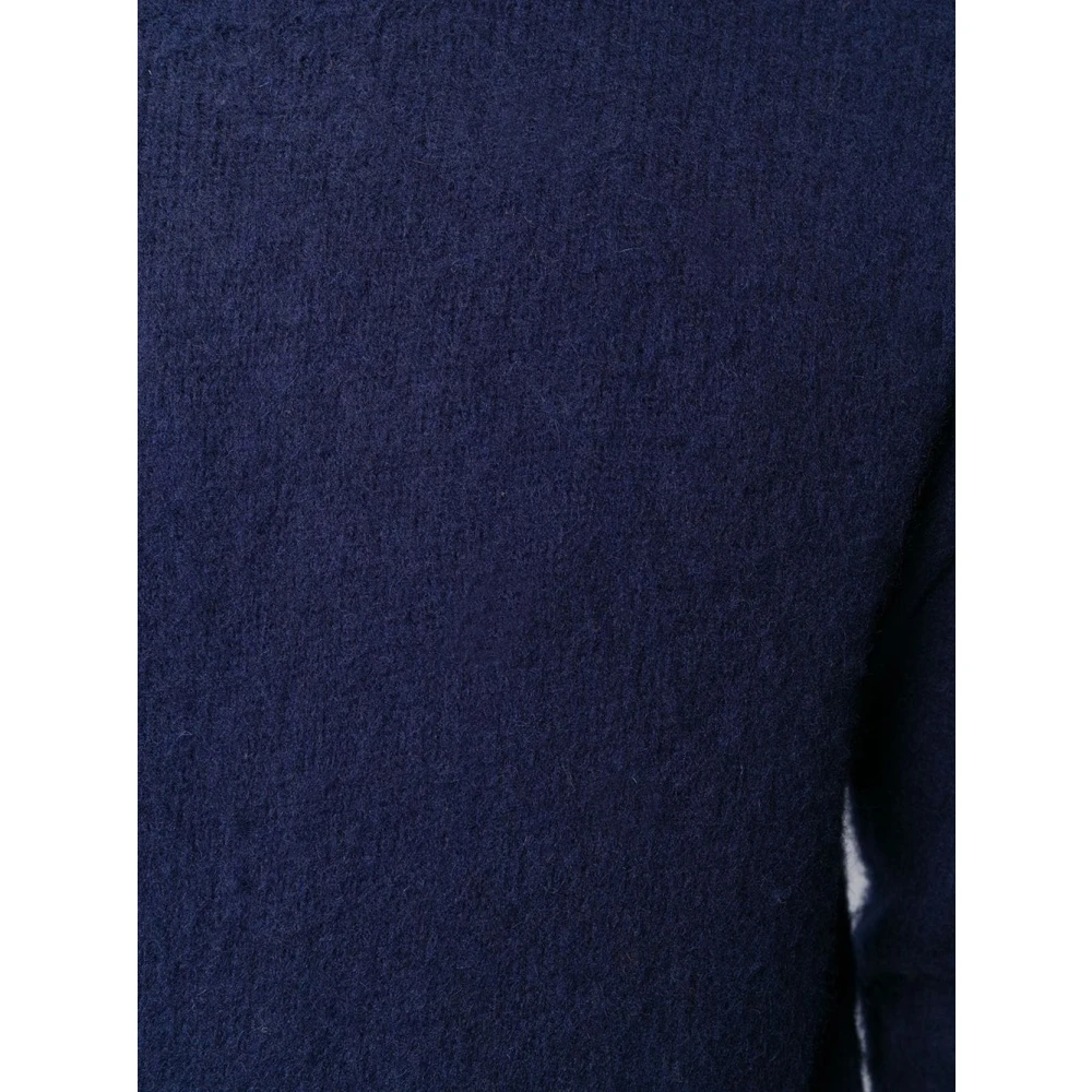 Aspesi Navy wollen trui Blue Heren