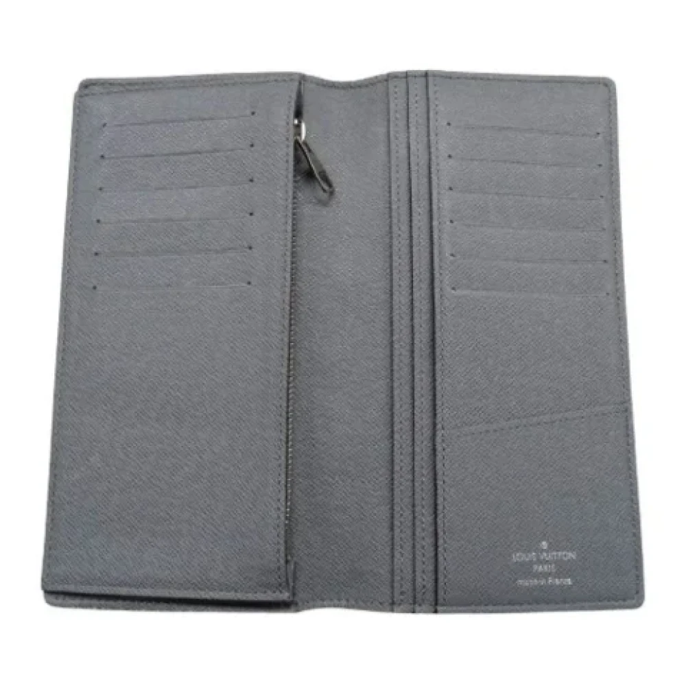 Louis Vuitton Vintage Pre-owned Leather wallets Gray Heren