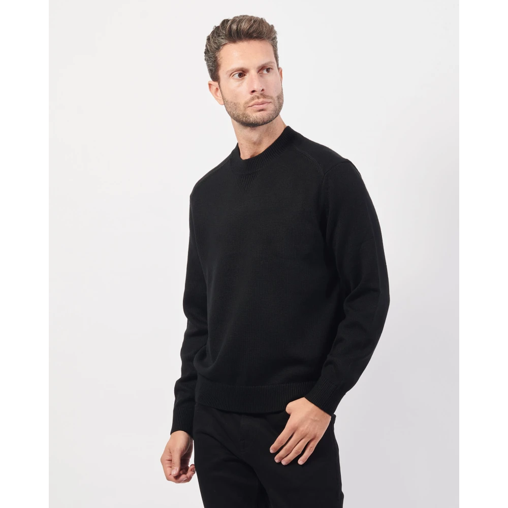 Armani Exchange Basis Crew Neck Sweater Zwart Black Heren