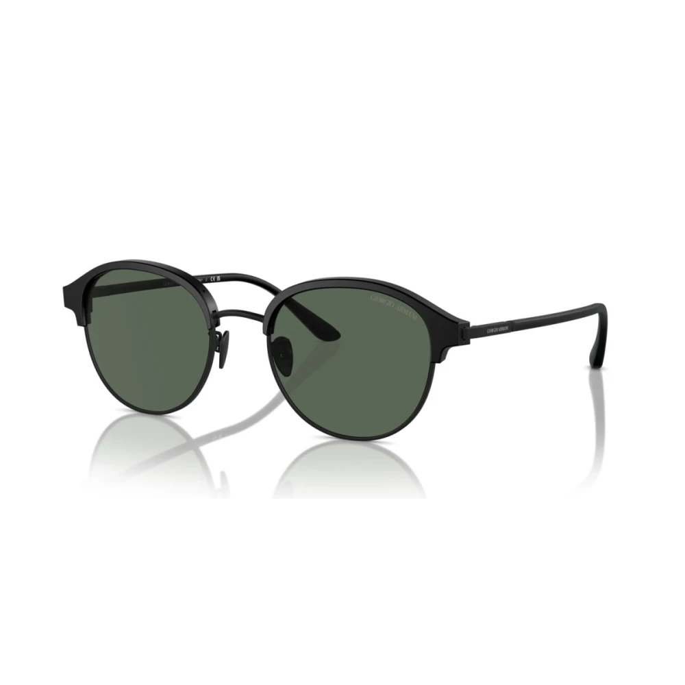Giorgio Armani Men's Black Sunglasses, 52 Mm, Matte /Dark Green Sunglasses Ar 8215