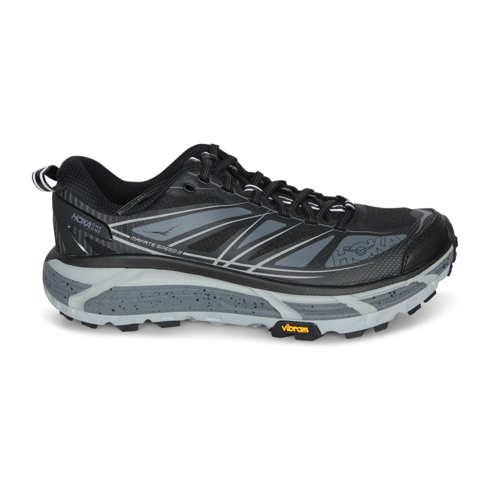 Hoka One One Men's Black Sneakers,, Trainers For Size 7 Uk